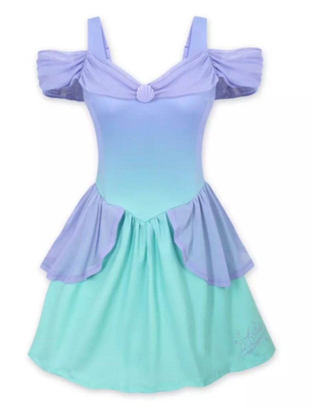 SIZE XL Her Universe Disney Princess Ariel Little Mermaid Athletic Dress Purple
